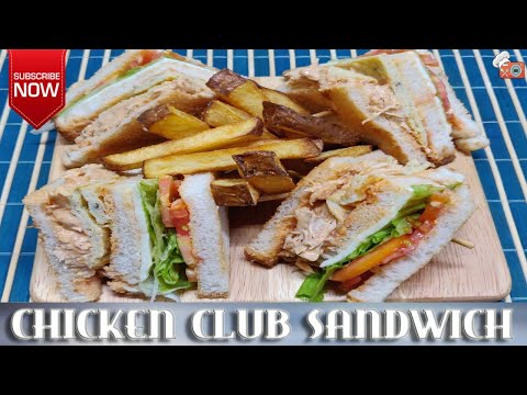 Restaurant Chicken Club Sandwich Recipe | How To Make Club Sandwich | Quick & Healthy Recipe