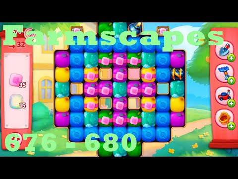Farmscapes Level 676 - 680 HD Gameplay Walkthrough |  3 - match game | android | ios | pc | app