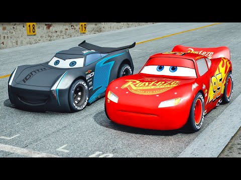 Jackson Storm vs Lightning Mcqueen - Drag Race 10 KM