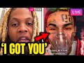 6IX9INE CONFRONTS Lil Durk On Instagram GINÉ Diss Track