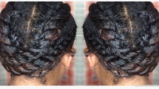 preview picture of video 'Holiday Natural Hair Style | TWO STRAND Flat Twist | Holiday or Work Natural Hair'