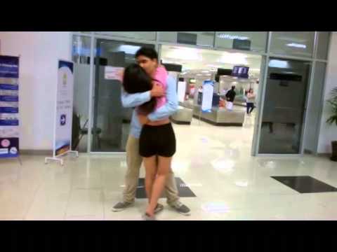 Chatroulette : Long Distance relationship meeting for the first time Atom Thailand & Loren USA