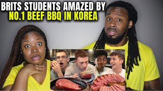 🇰🇷🇬🇧THE LAST MEAL! British Uni Students Amazed by Korea's No 1 Beef BBQ Restaurant (Americans React)