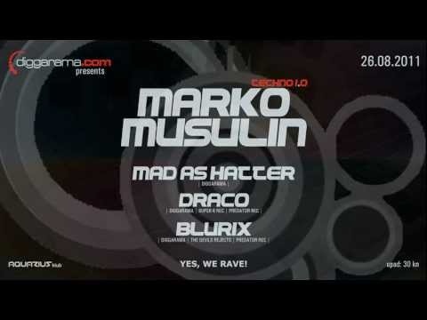 Diggarama presents Techno 1.0 with MARKO MUSULIN @ Aquarius A1 [26.08.2011] ! E-NVITATION !