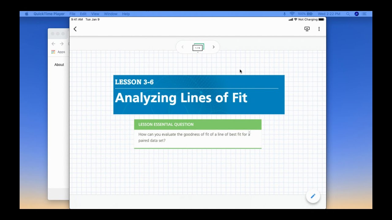 Analyzing Lines of Fit (Lesson 3-6)