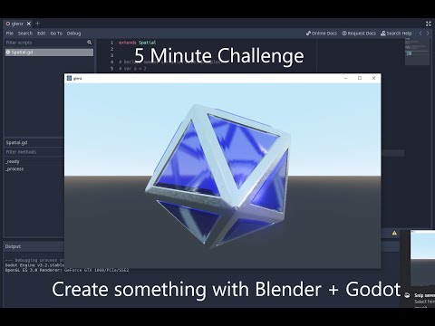 5 minute challenge with Blender & Godot