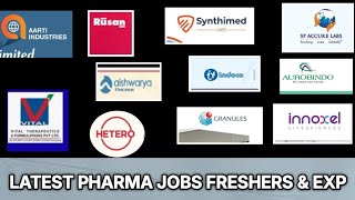 QA/ QC/ Production| Engineering| Microbiology Jobs for Freshers & Experience #naveen #pharmajobalert