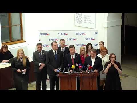SPD: Zákon o neziskovkách, konec poplatku ČT od 2027 a komise k Dozimetru