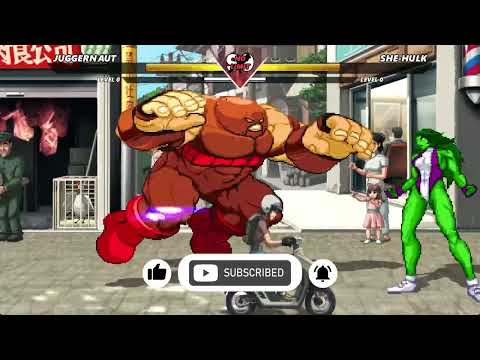 JUGGERNAUT VS SHE-HULK | MARVEL VS CAPCOM MUGEN | INSANELY EPIC M.U.G.E.N BATTLE.