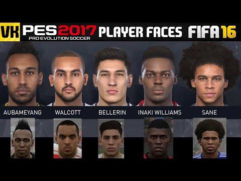 PES 2017: SOME NEW PLAYER FACES WITH FIFA 16 COMPARISON! (FT. De Gea, Kroos, Coutinho + More)