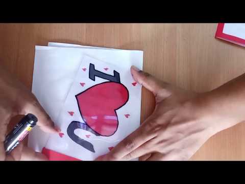 DIY magic greeting card/Making magic card for valentine's day/I love u card idea/Love card/Diy cards Video