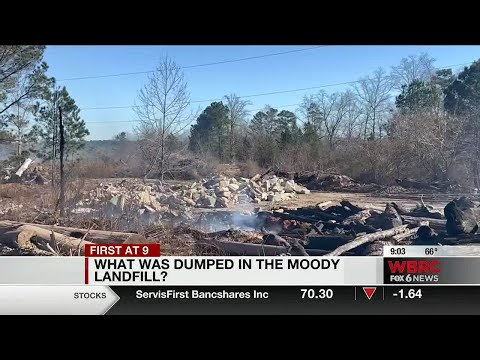 What was dumped in the Moody landfill?