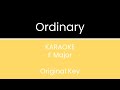 Ordinary KARAOKE (Original Key)