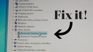 How to fix missing driver for Bluetooth Peripheral Device