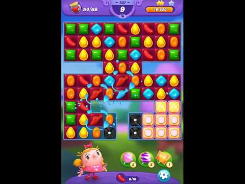 Candy Crush Friends Saga Level 737 - NO BOOSTERS 👩‍👧‍👦 | SKILLGAMING ✔️