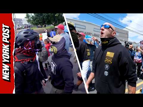 Proud Boys Show Up at Delaney Hall to Support ICE as Protests Escalate