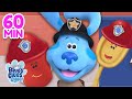 Blue Plays A Game With Firefighters Shovel Pail VLOG Ep 74 1 Hour Blue S Clues You