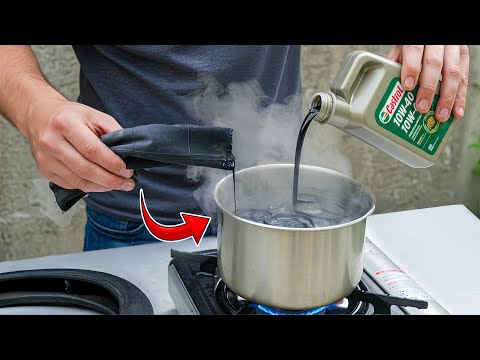 Never throw away used tire rubber and oil, the amazing results are unimaginable to most people