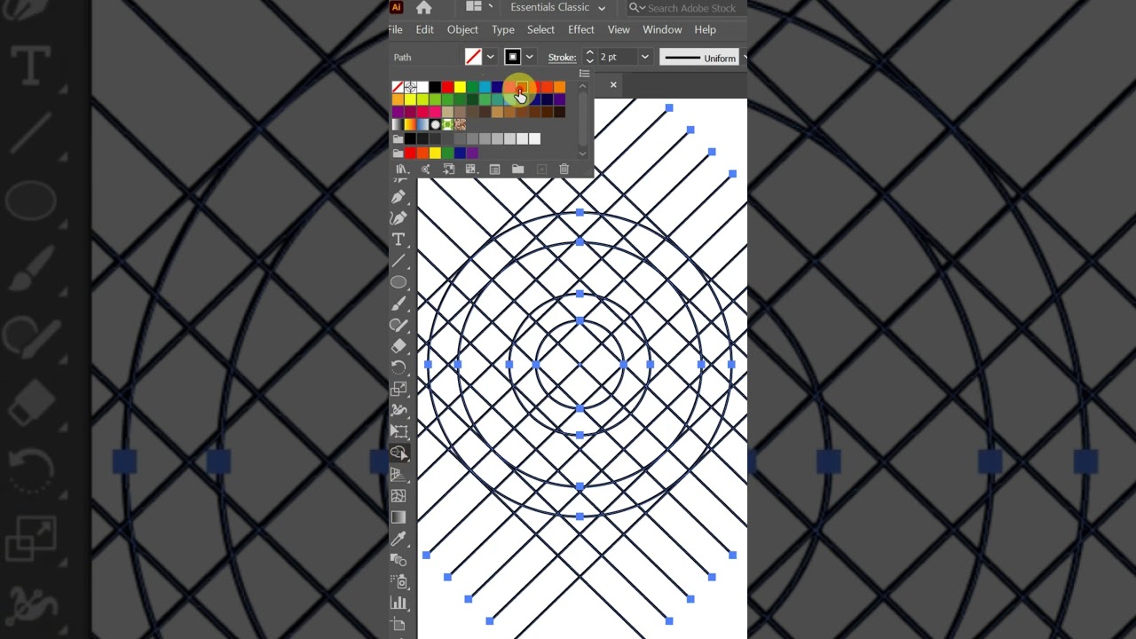 Modern Monogram Letter Logo Design | Easy Illustrator Tutorial for Beginners