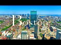 Boston Scenic Relaxation 4K Drone Video 2023 - City of Boston, Massachusetts, USA