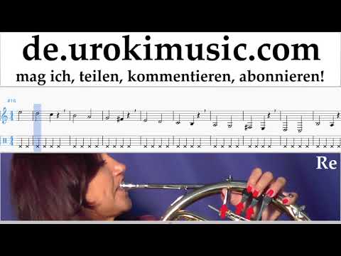 Waldhorn Lernen Clean Bandit - Rockabye ft Sean Paul Anne-Marie Tabulatur Teil#1 Übungen um-i995