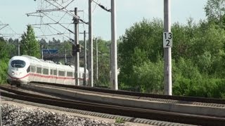 preview picture of video 'German High Speed Train ICE NBS SFS Nürnberg-München,Feste Fahrbahn'