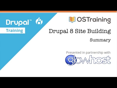 Drupal 8 Site Building Lesson 1 Introduction to the Course