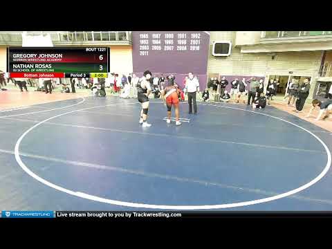 195 Lbs Quarterfinal - Nathan Rosas, ISI School Of Wrestling Vs Gregory Johnson, Warren Wrestling
