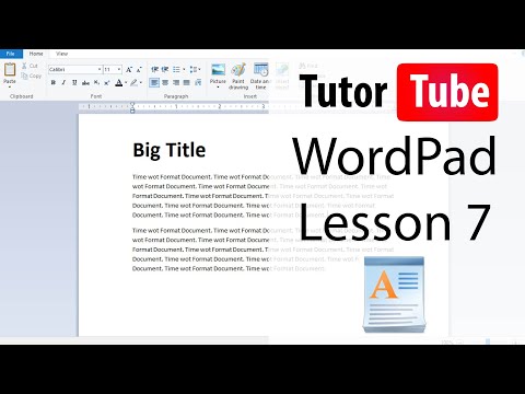 WordPad Tutorial 7 Text Color and Highlight