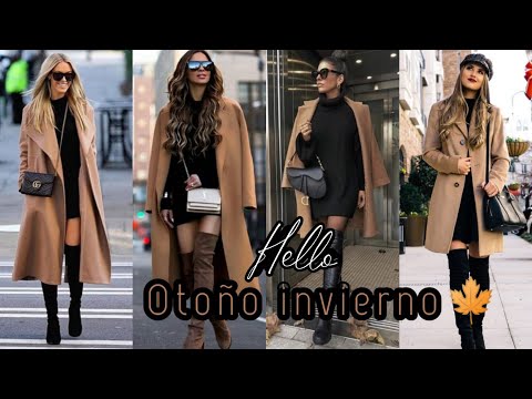 MODA OTOÑO 2022 INVIERNO 2023 COMBINACIONES COLORES DE MODA LOOKS OTOÑALES CON ESTILO