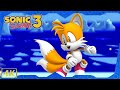 Sonic The Hedgehog 3 A I R ⁴ᴷ Full Playthrough All Super Emeralds Tails Gameplay