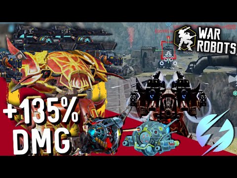 War Robots - ONE-SHOT WONDER!!💥TRIPLE OVERDRIVE Gauss/Volt HAWK +135% DMG!!!😈 (too cruel :0)