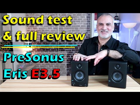 PreSonus Eris E3.5 Studio Monitors Sound test, full review, likes & dislikes