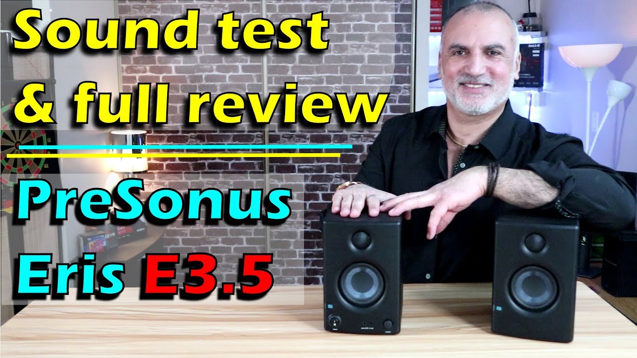 PreSonus Eris E3.5 Studio Monitors Sound test, full review, likes & dislikes