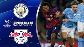 Man. City vs. RB Leipzig: Extended Highlights | UCL Group Stage MD 5 | CBS Sports Golazo
