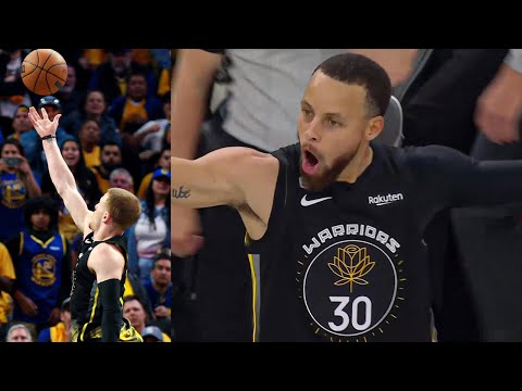 "That's My Move!" - Donte DiVincenzo WOWS Steph Curry With Scoop Shot At The Buzzer!