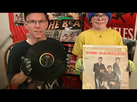 INTRODUCING THE BEATLES VERY RARE AUTHENTIC JAN. 1964 TITLE BACK Stereo Version 1 record album USA