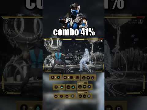 easy combo for sub zero mk11. #mortalkombat #comboes #gaming#subzero