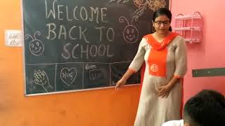 Welcome of students after summer vacation - Blossom Convent School