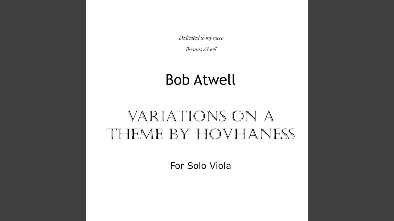 Variations on a Theme by Hovhaness