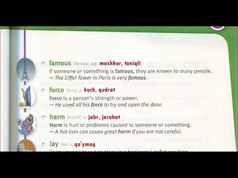 Essential English words unit 7