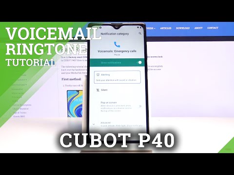 How to Change Voicemail Notification Sound in CUBOT P40 – Voicemail Settings