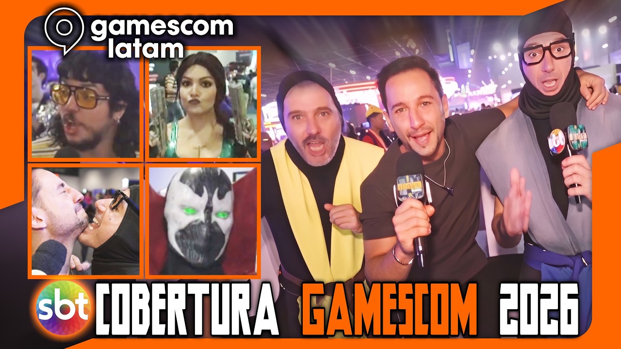TOCAMOS O TERROR NA GAMESCOM LATAM! 🎮🔥 IRMÃOS PIOLOGO E LUIZ MESQUITA #gamescomlatam