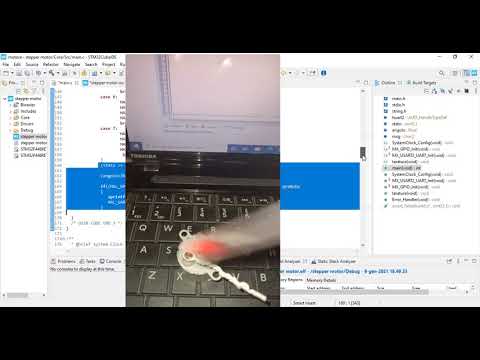 13) Motore passo passo 28byj-48, modalità half step, 4096 passi in 360 gradi