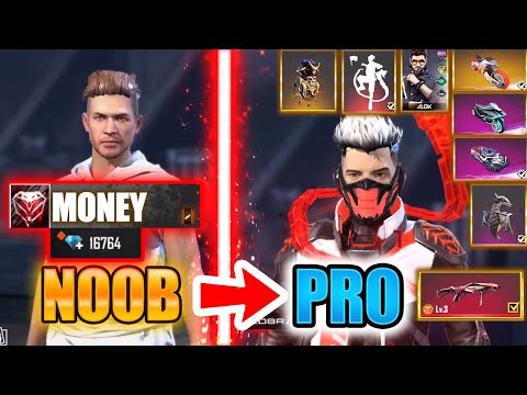 Free Fire new account to *PRO* 16k diamonds - look how it became😱🔥