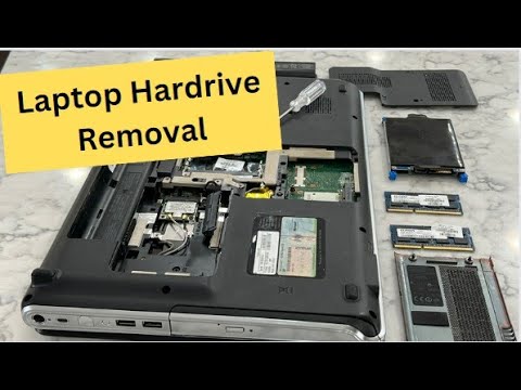 Removing hard drive from laptop before destroying or recycling