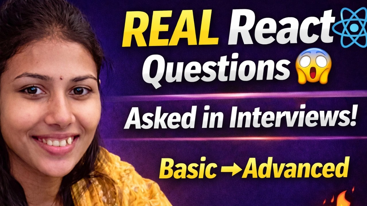 React Interview Questions You MUST Know (Real Project Based) 🚀