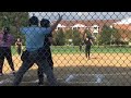 Peightyn Schwartz pitching vs Delco 10-7-18