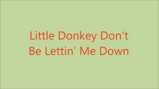 Little Donkey Don't Be Lettin' Me Down