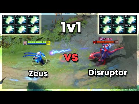Zeus vs Disruptor with 6x Mjollnir | Level 30 Dota 2 1v1 | Who Will Win?